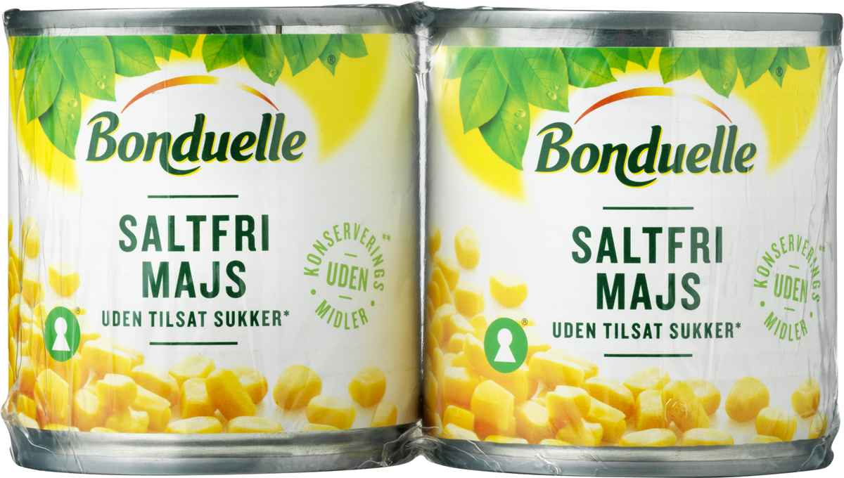 Gourmet majs uden salt 2 pk 2 stk.