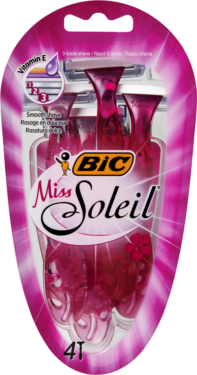 BIC Miss Soleil Barberhøvl, 4 stk