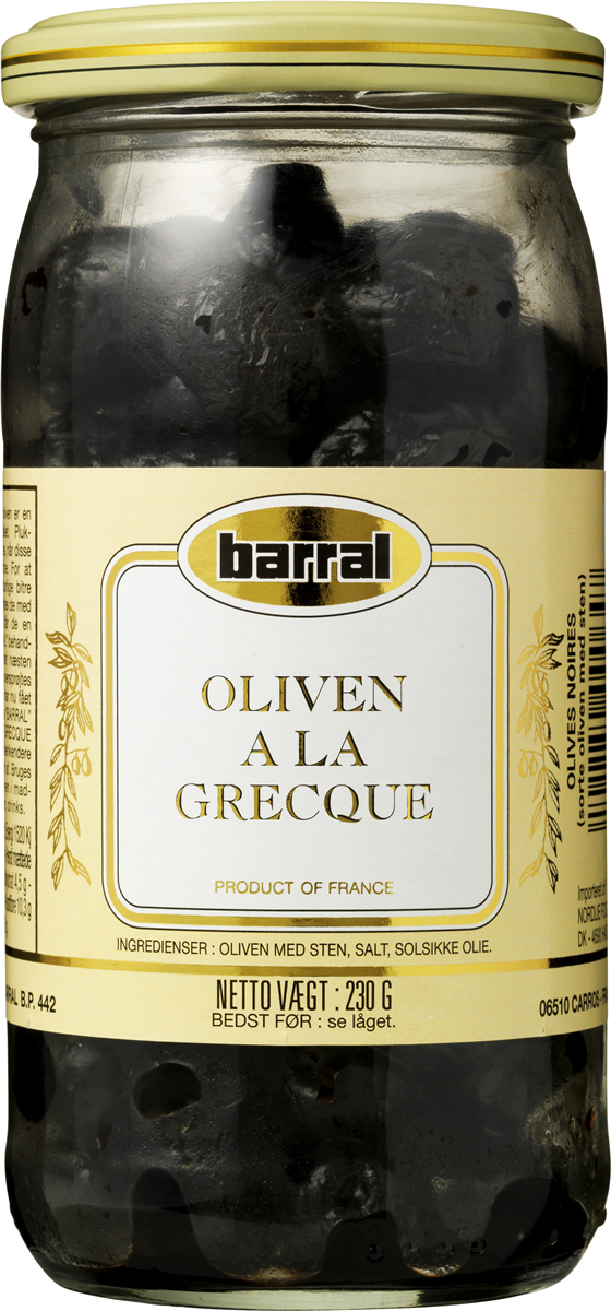 Barral Sorte oliven m. sten