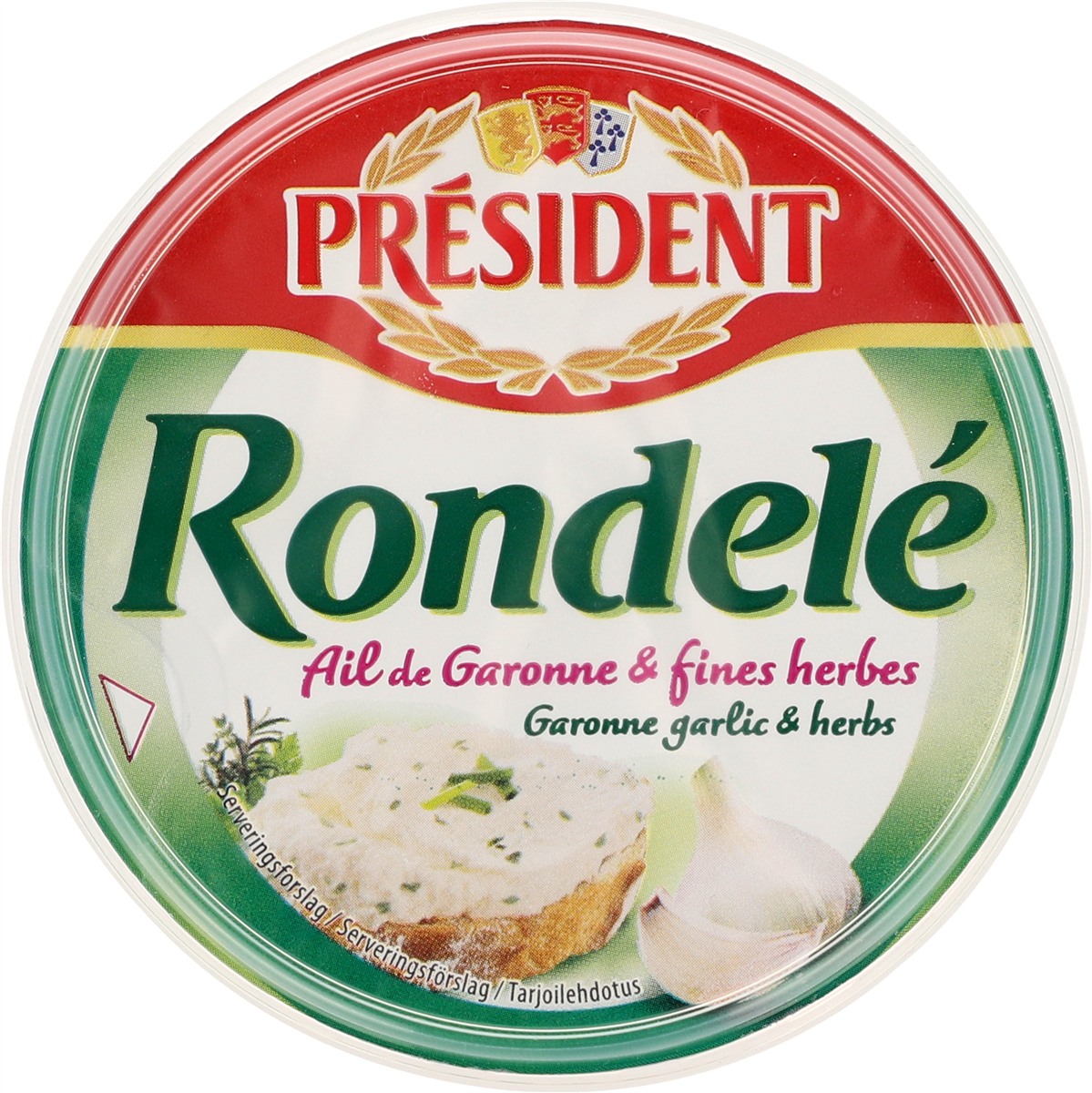 President Rondele Hvidløg & Urter 125 g