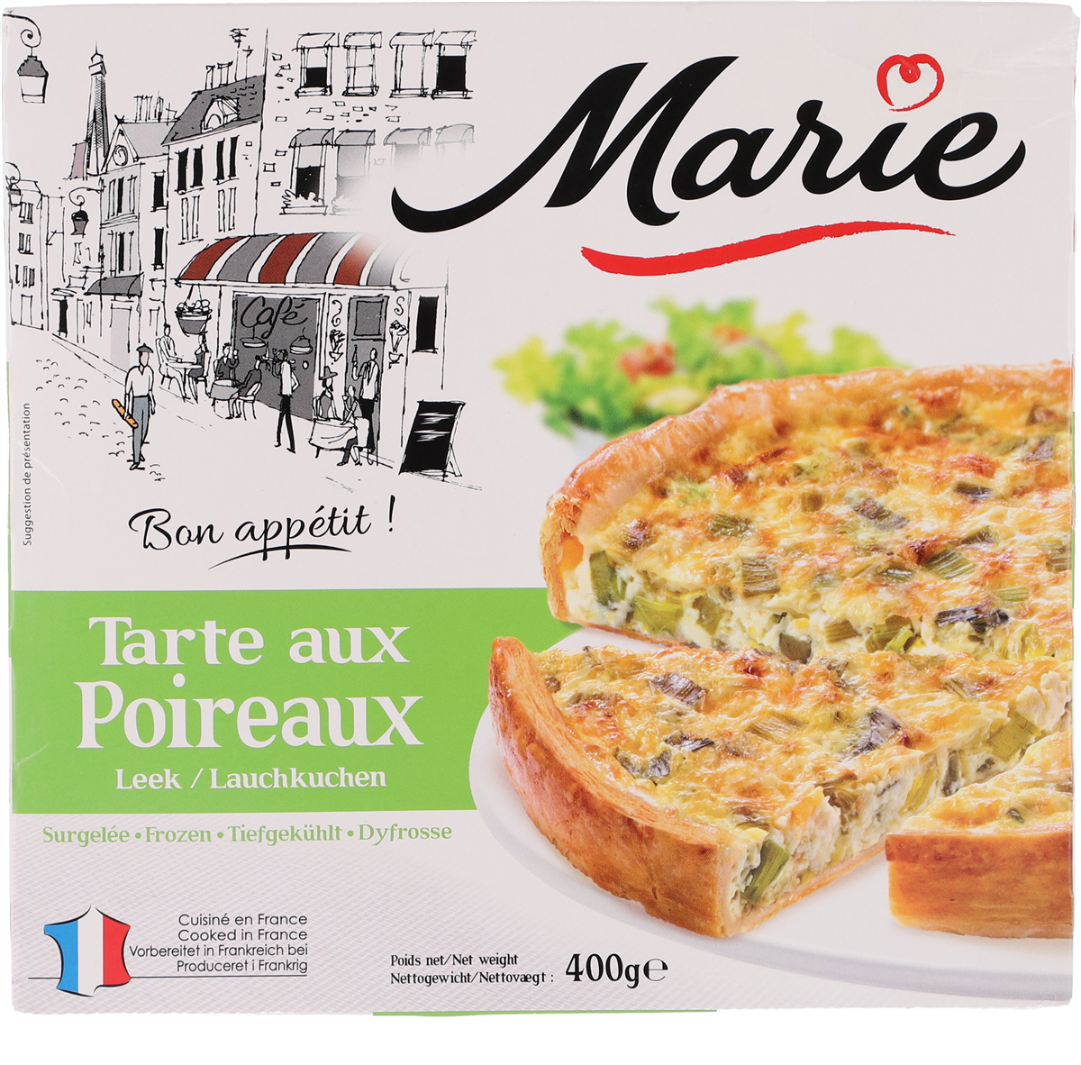 Paridan Porretærte med emmentaler