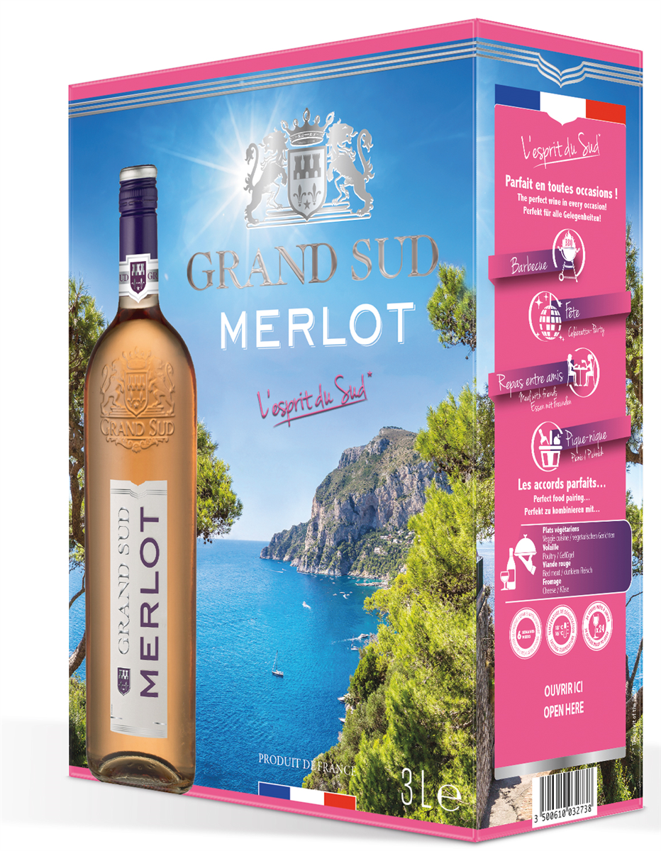 Grand Sud rosé bib 12,5% 3000 ml