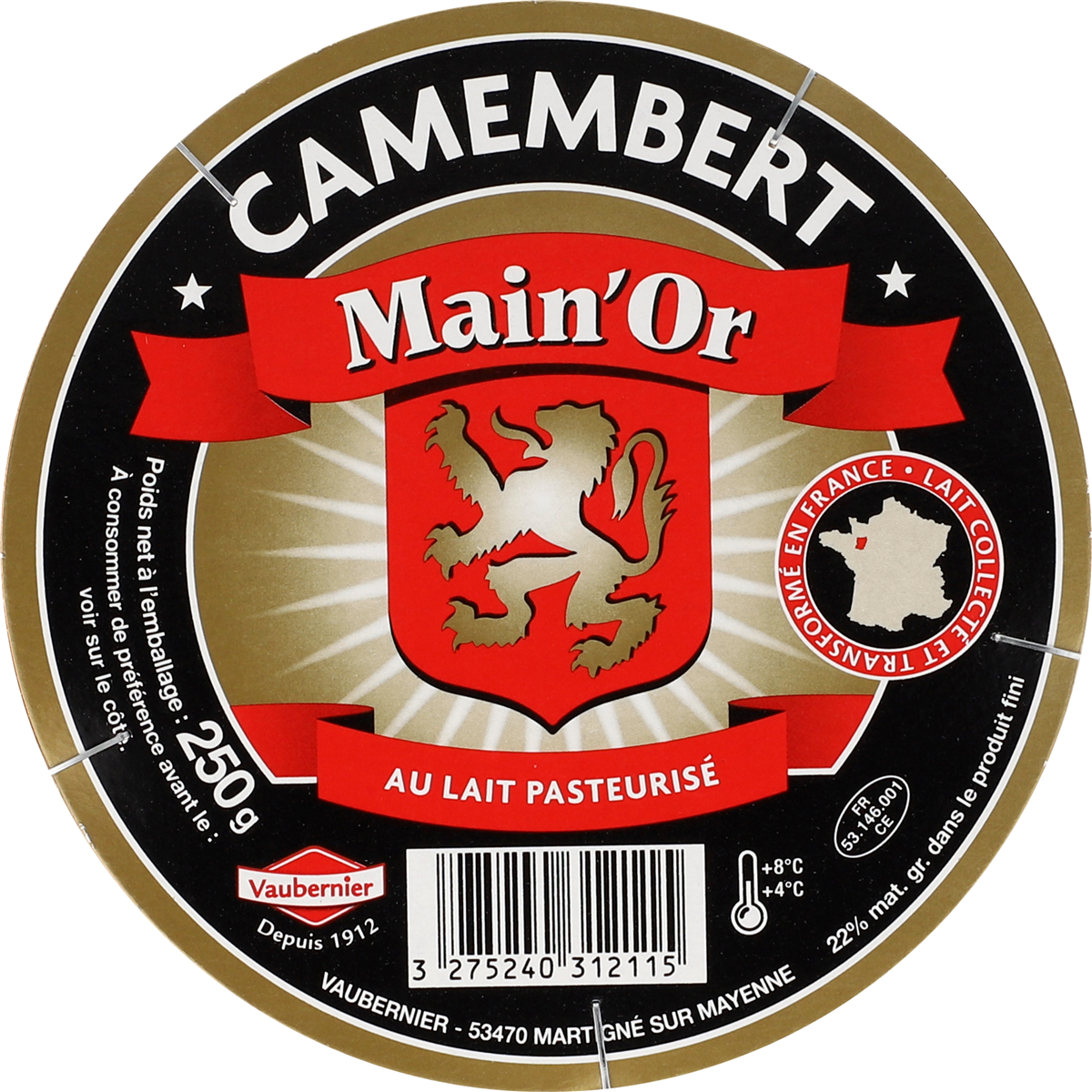 Mainor camembert 250 g