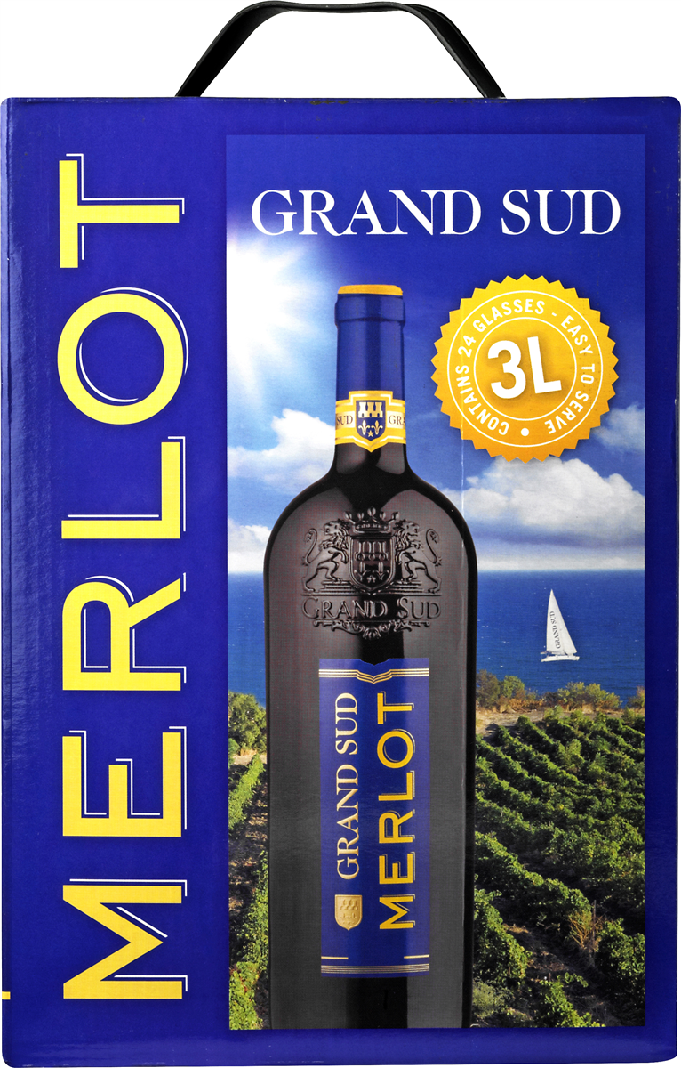 Grand Sud merlot bib 3000 ml