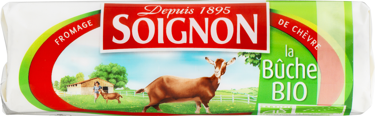 Økologisk Soignon gederulle 180 g
