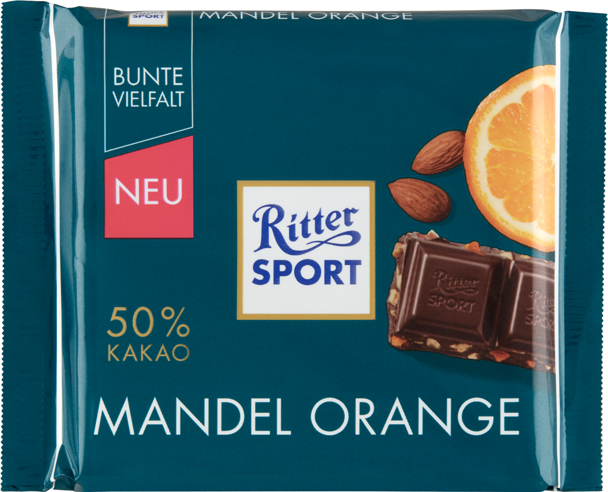 Ritter Sport mandel orange 100 g