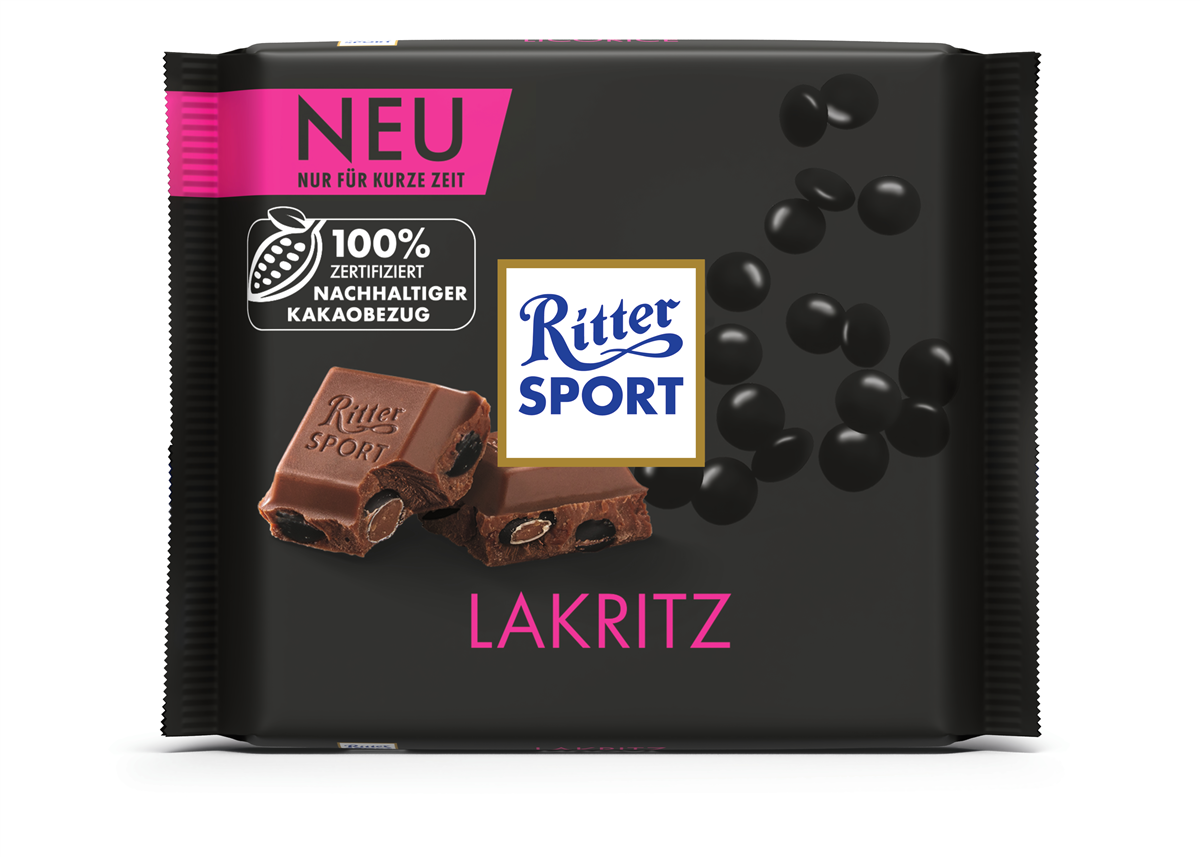 Ritter Sport lys m lakrids 100 g