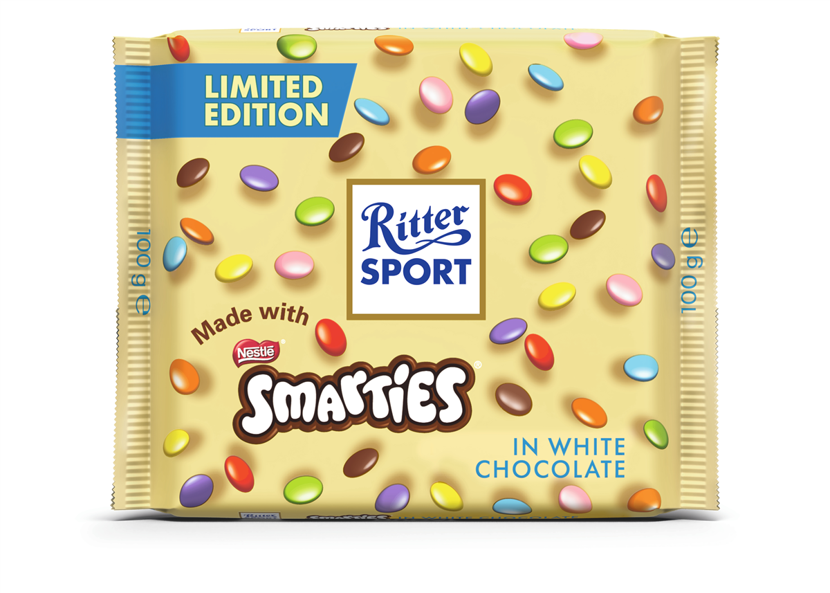 Ritter Sport Smarties Hvid