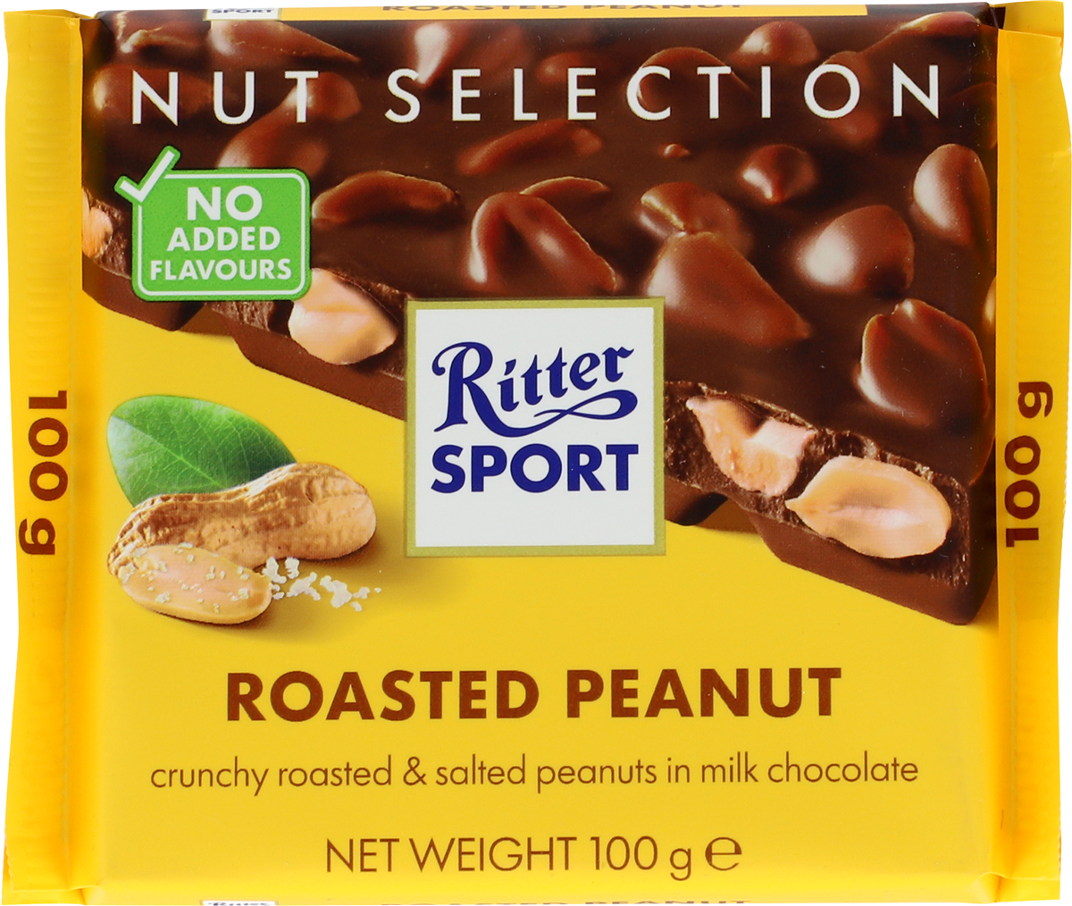 Ritter Sport, Mælkechokoladeplade m. peanuts