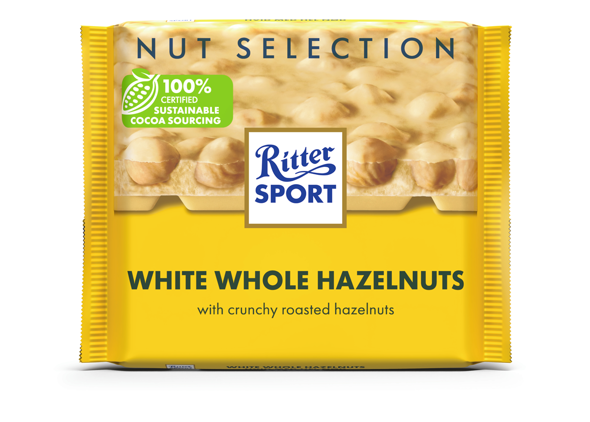 Ritter Sport Hvid Med Nød