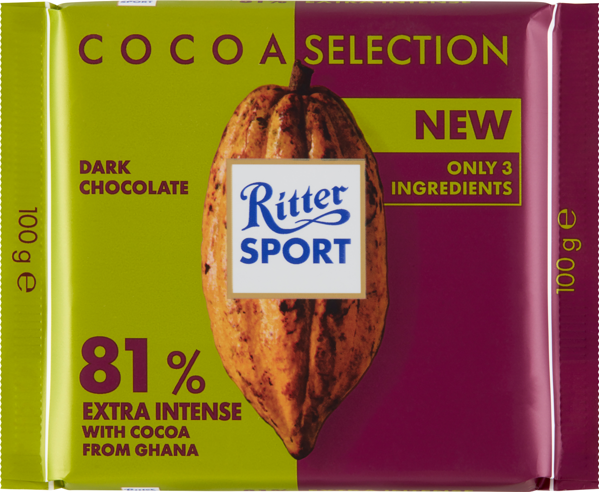 Ritter Cocoa mørk 81% 100 g
