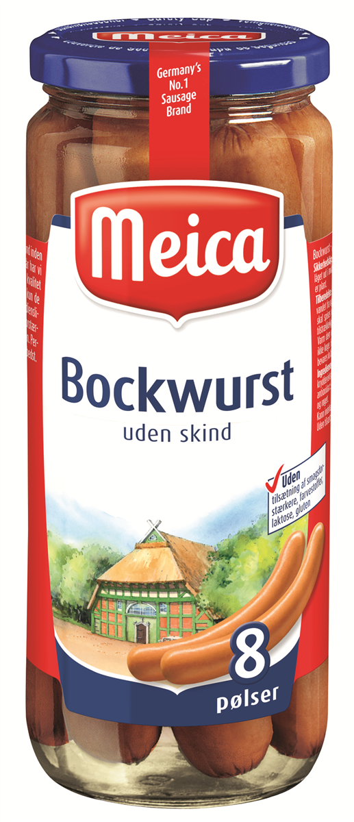 Meica bockwurst 8 stk 8 stk.
