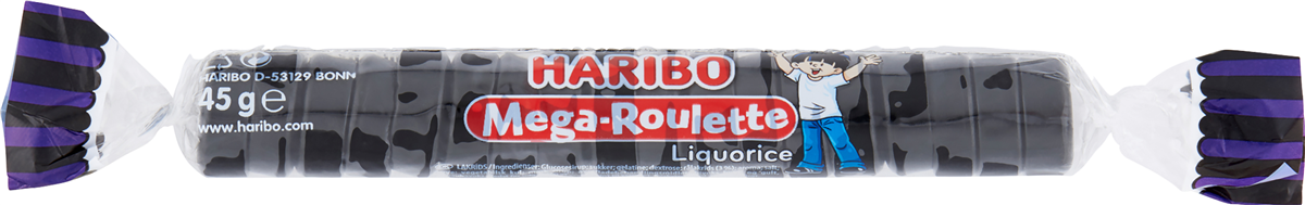 Haribo Mega Roulette Lakrids 45 g