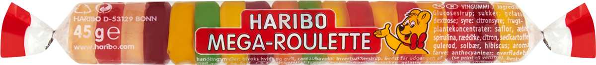 Haribo Mega Roulette Fruit 45 g