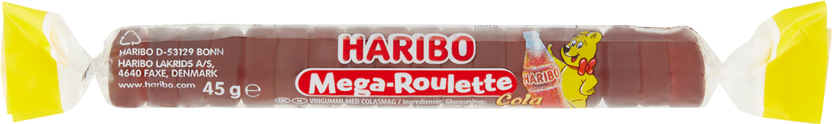 Haribo Mega Roulette Happy Cola 45 g
