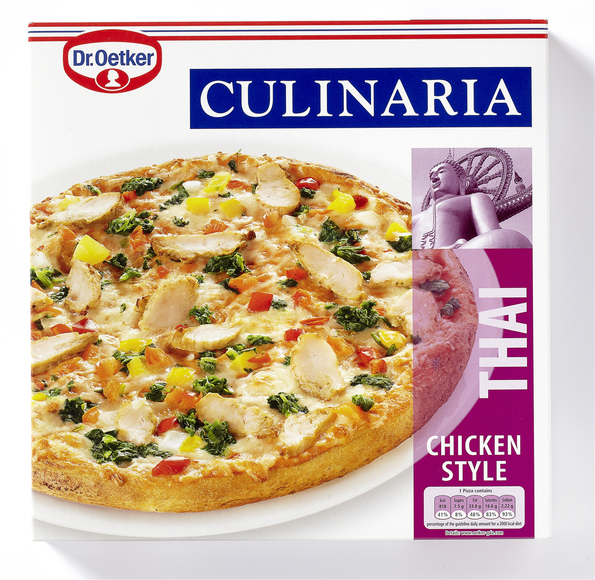 Culin. pizza thai chicken 345 g