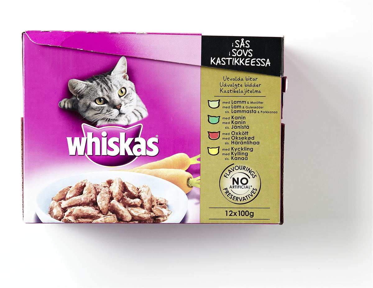 Whiskas multi mørkt kød 12