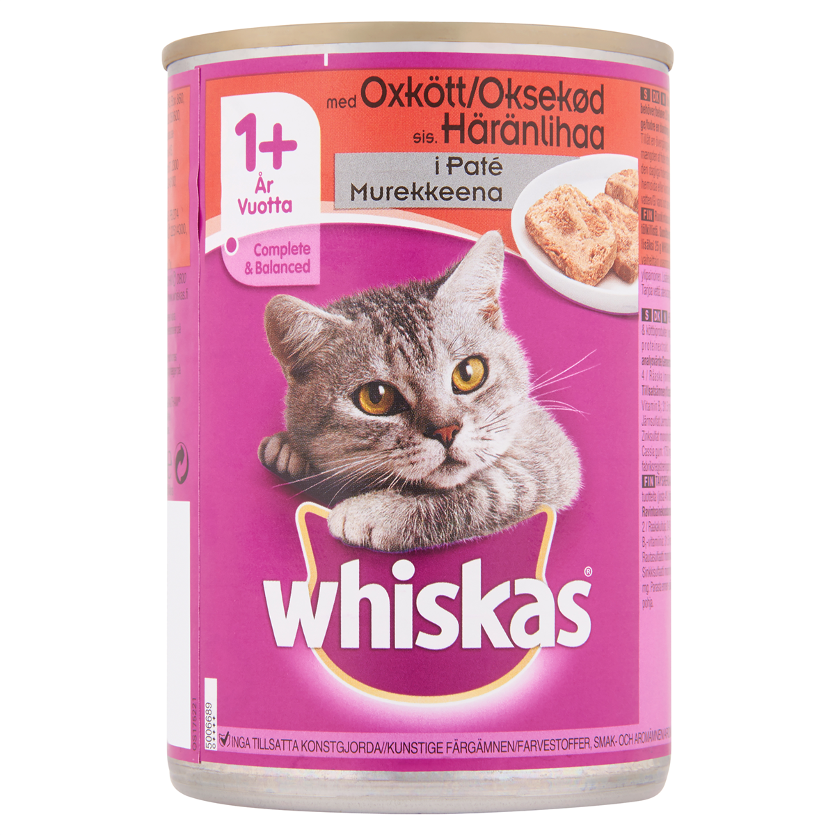 Whiskas oksekød original 100 g