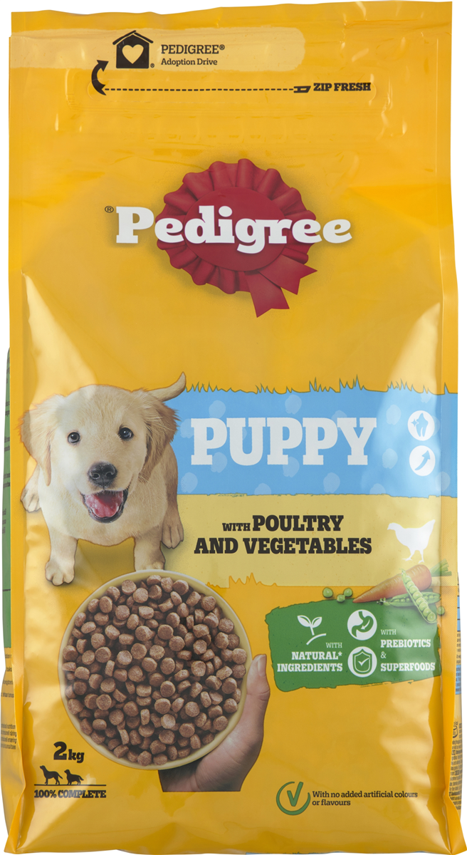 Pedigree Junior fjer/grønt 2 g