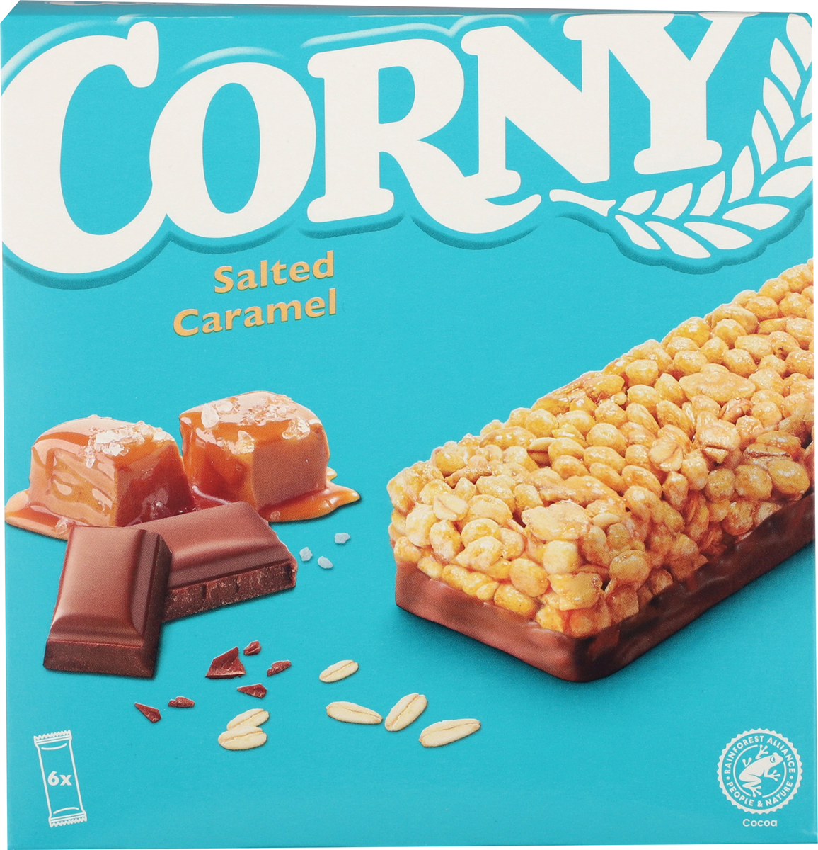Müslibarer m. saltkaramel 6-pak, Corny