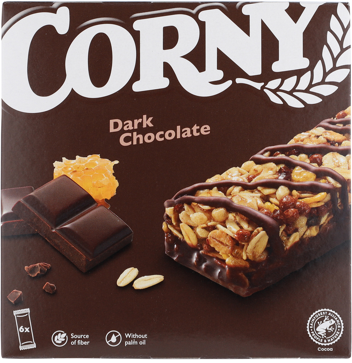 Müslibarer m. mørk chokolade 4-pak, Corny Big
