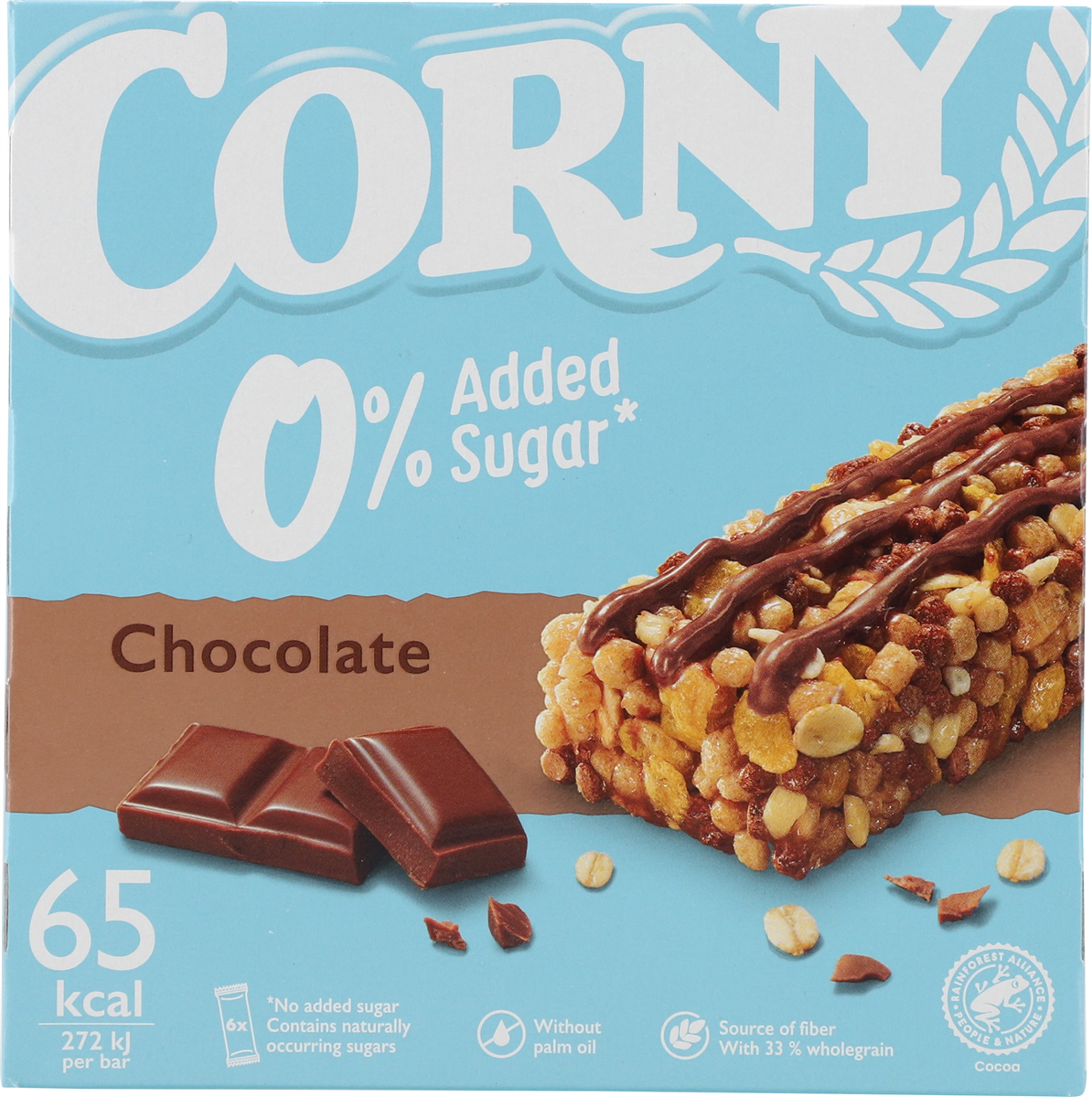 Corny 0% Added Sugar Chokolade