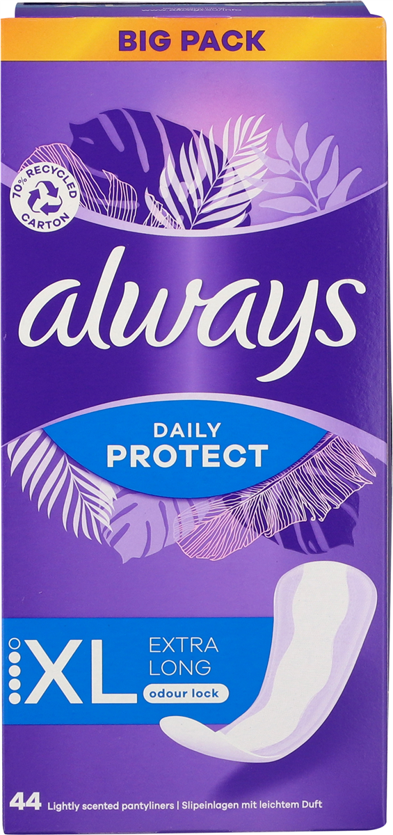 Always Long Plus Liner 44 stk