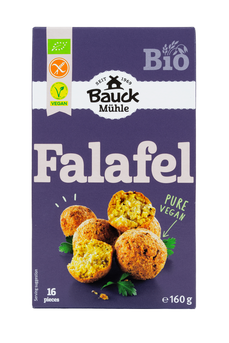 Bauck falafel mix glf 160 g