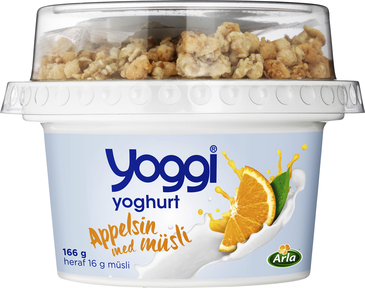 Yoggi Yoghurt Appelsin Top 166 g