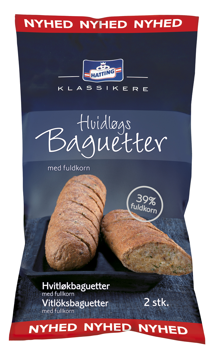 Fuldkornsbaguette hvidløg 400 g