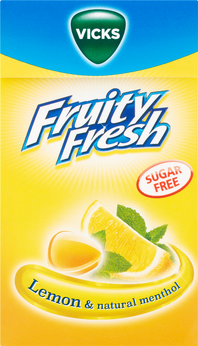 Vicks Lemon Og Menthol pastiller sukkerfri