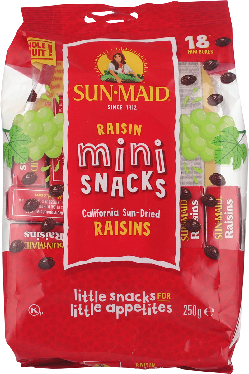 Sun Maid Mini Snacks 18 pak 250 g