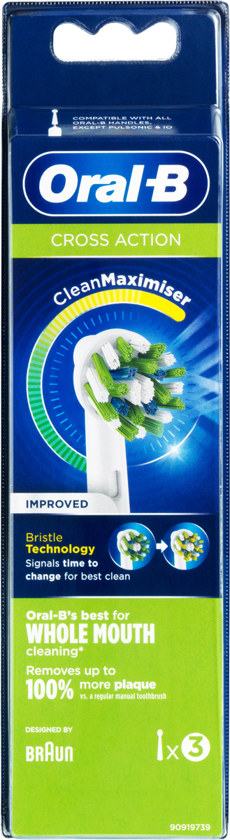 Oral-B Cross Action Refill 3 stk.