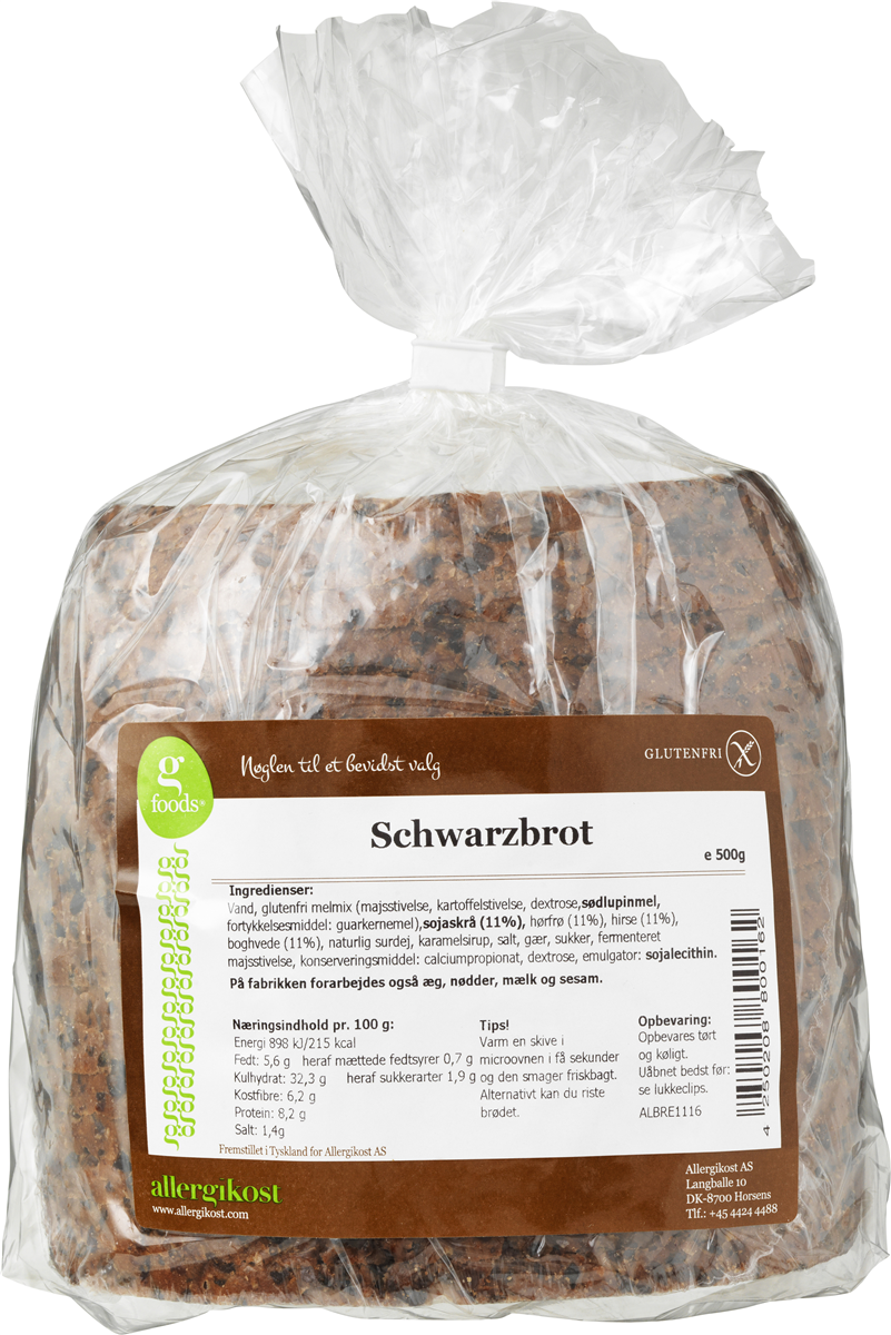 Glutenfri Schwarzbrød