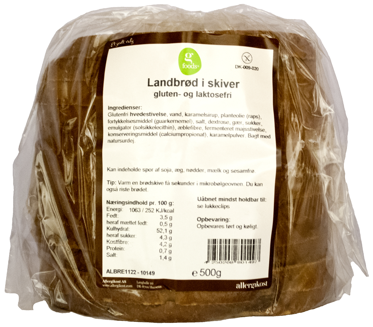 Glutenfri Landbrød