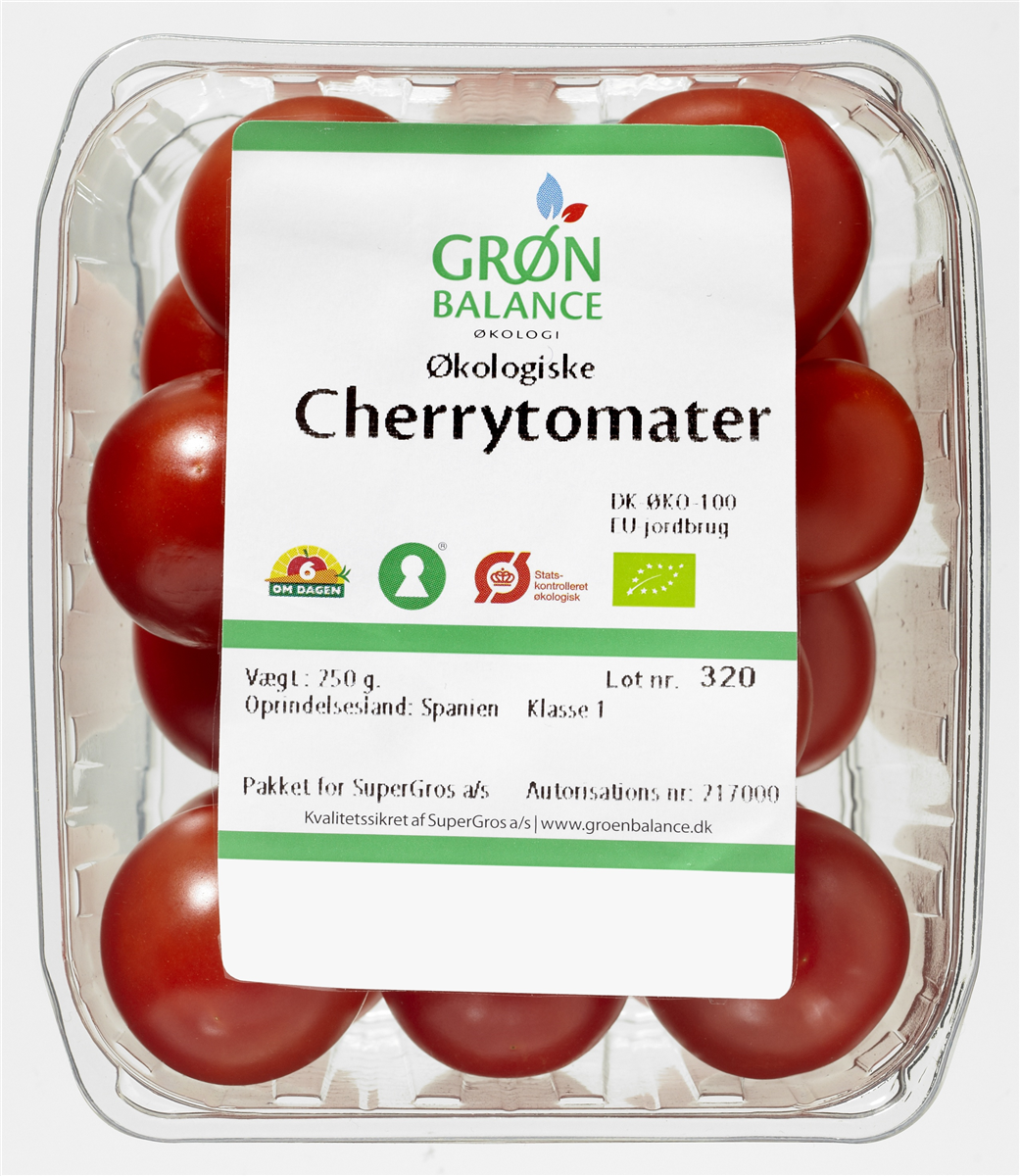 Øko-cherry tomat (GB) 250 g