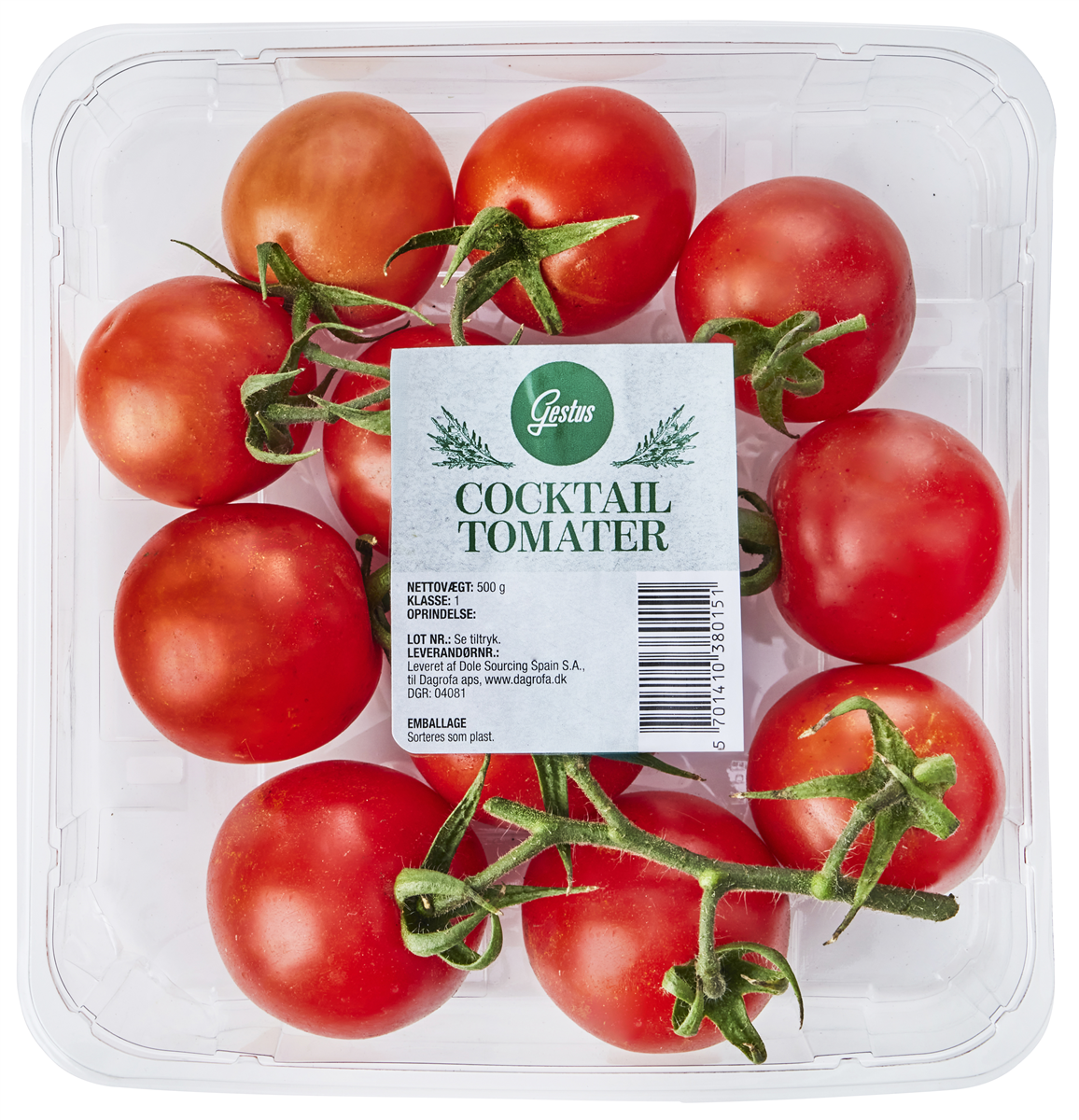 Tomat Cocktail M/Stilk, 500 GR