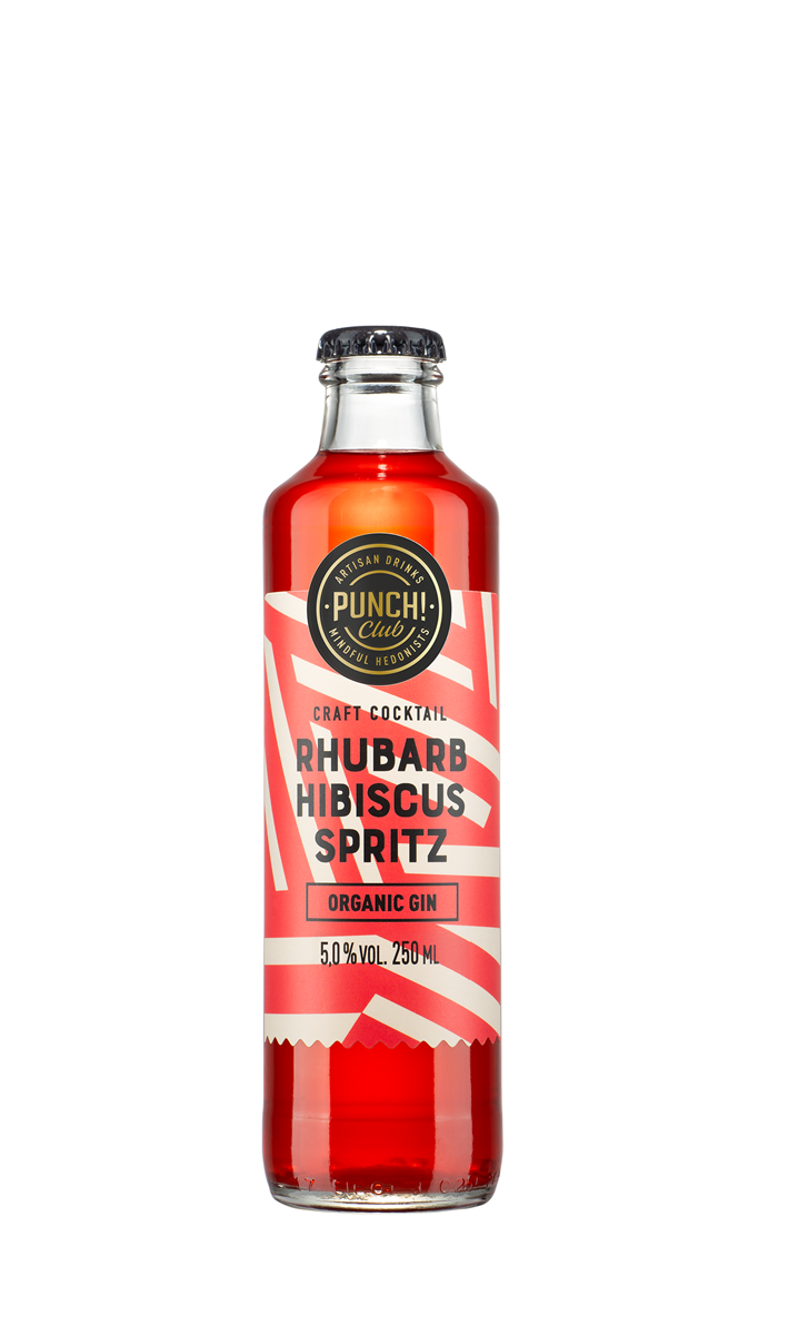 Punch C. rabar/hibis 5% øko 250 ml