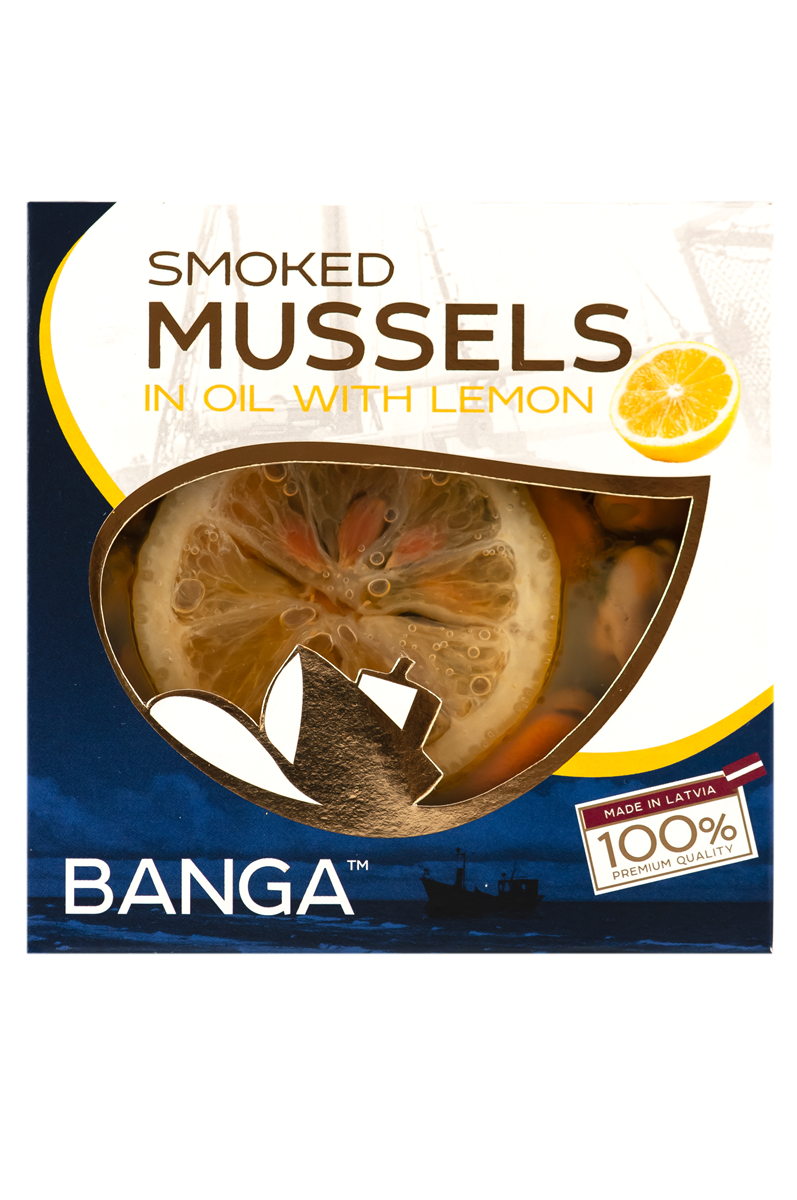 Røgede Muslingers I Olie Citron