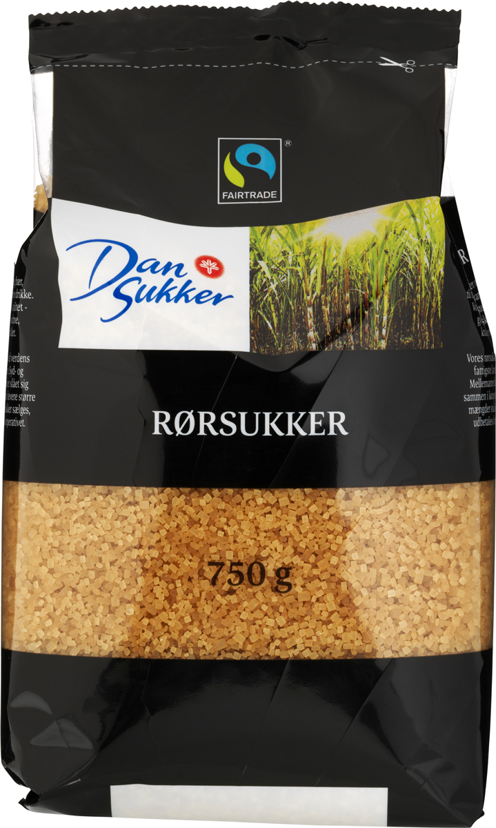 Dansukker Rørsukker Mørk Fairtrade 750 g