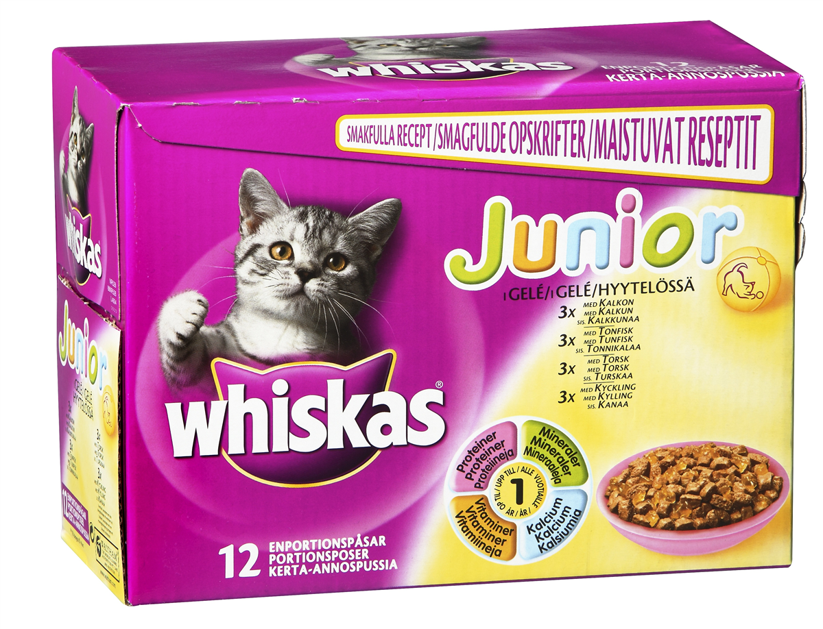 Whiskas menuboks junior 1200 g