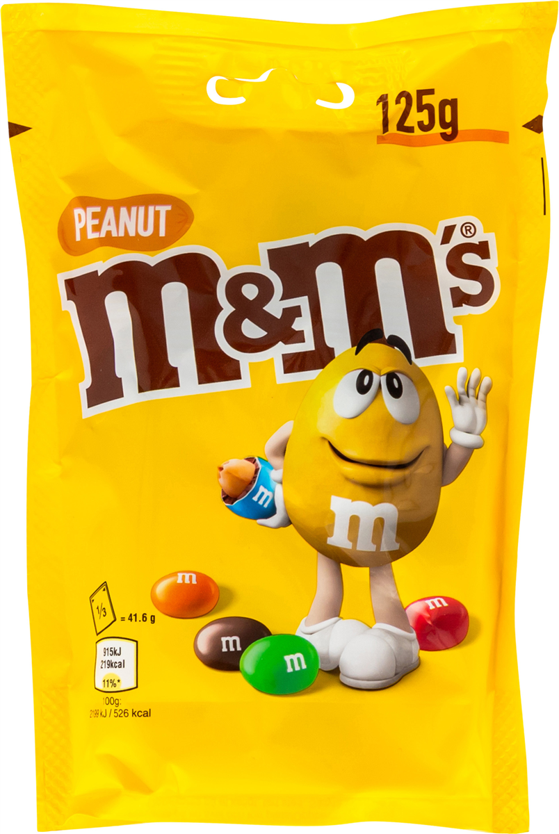 Chokoladeknapper m. peanuts, M&M´s
