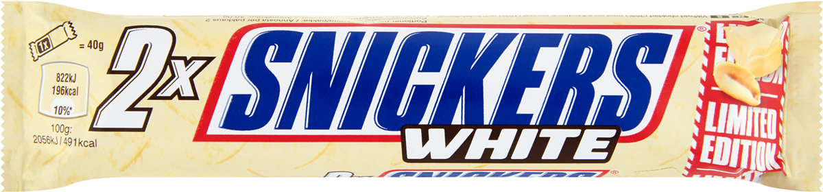Snickers White 2 pk. 2 stk.