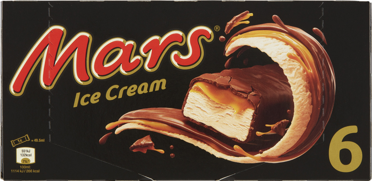 Mars Ice Cream 6-Pak 6 stk