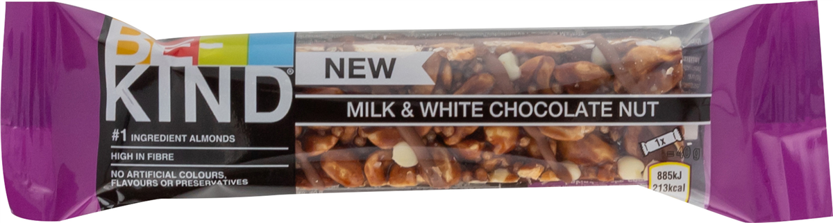 Be-Kind Mælk/Hvid Chokolade 40 g