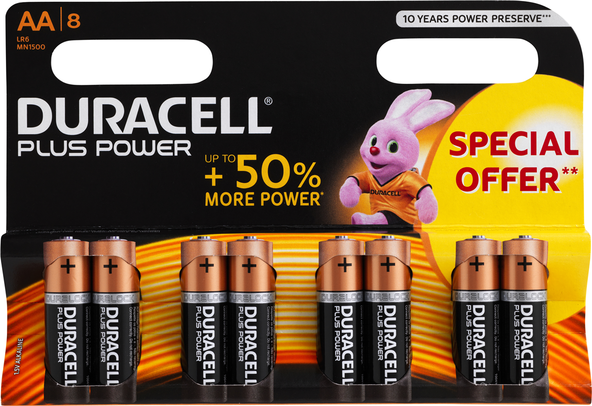 Duracell Plus Power AA 4 stk.