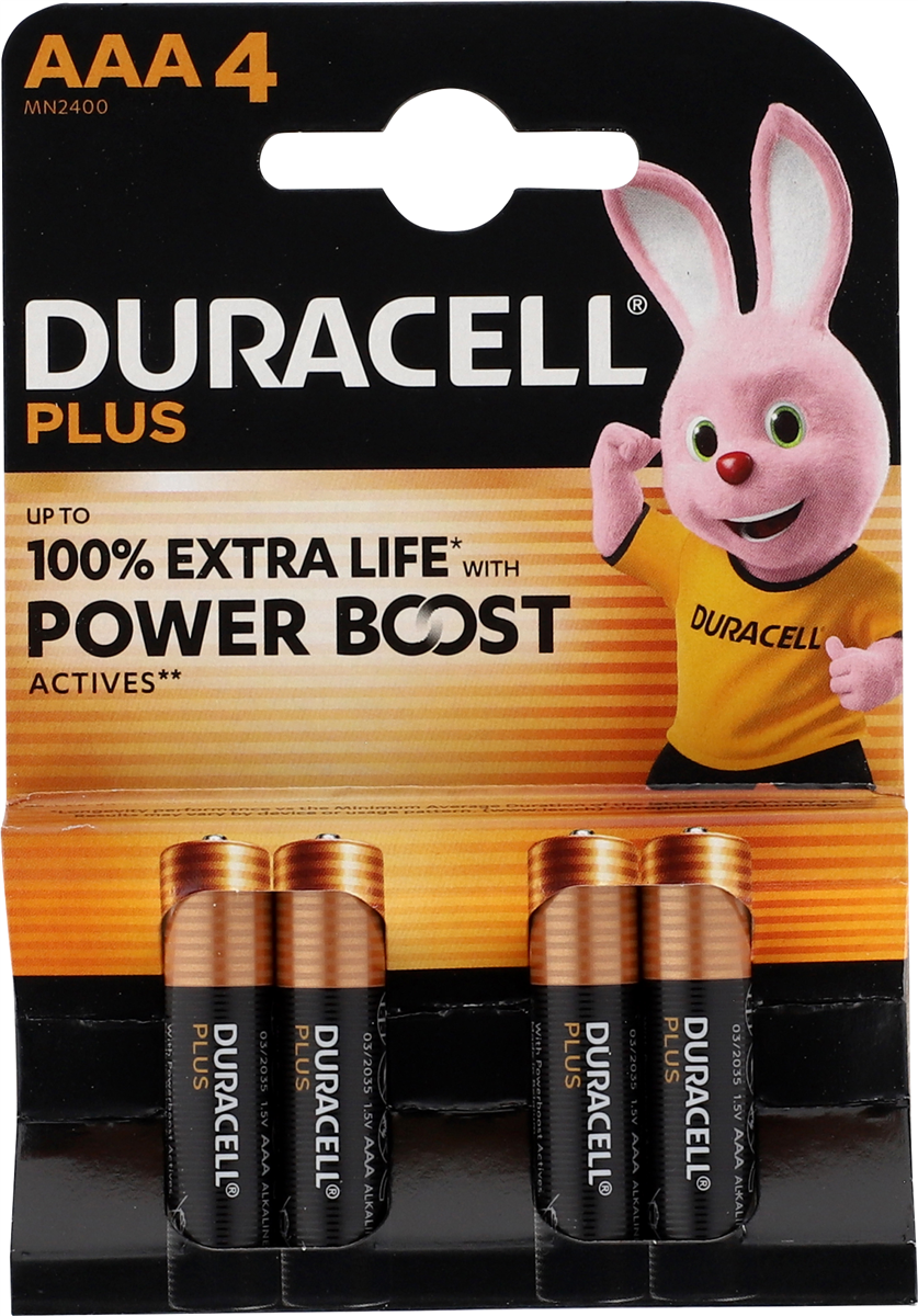 Duracell Plus Power AAA batterier