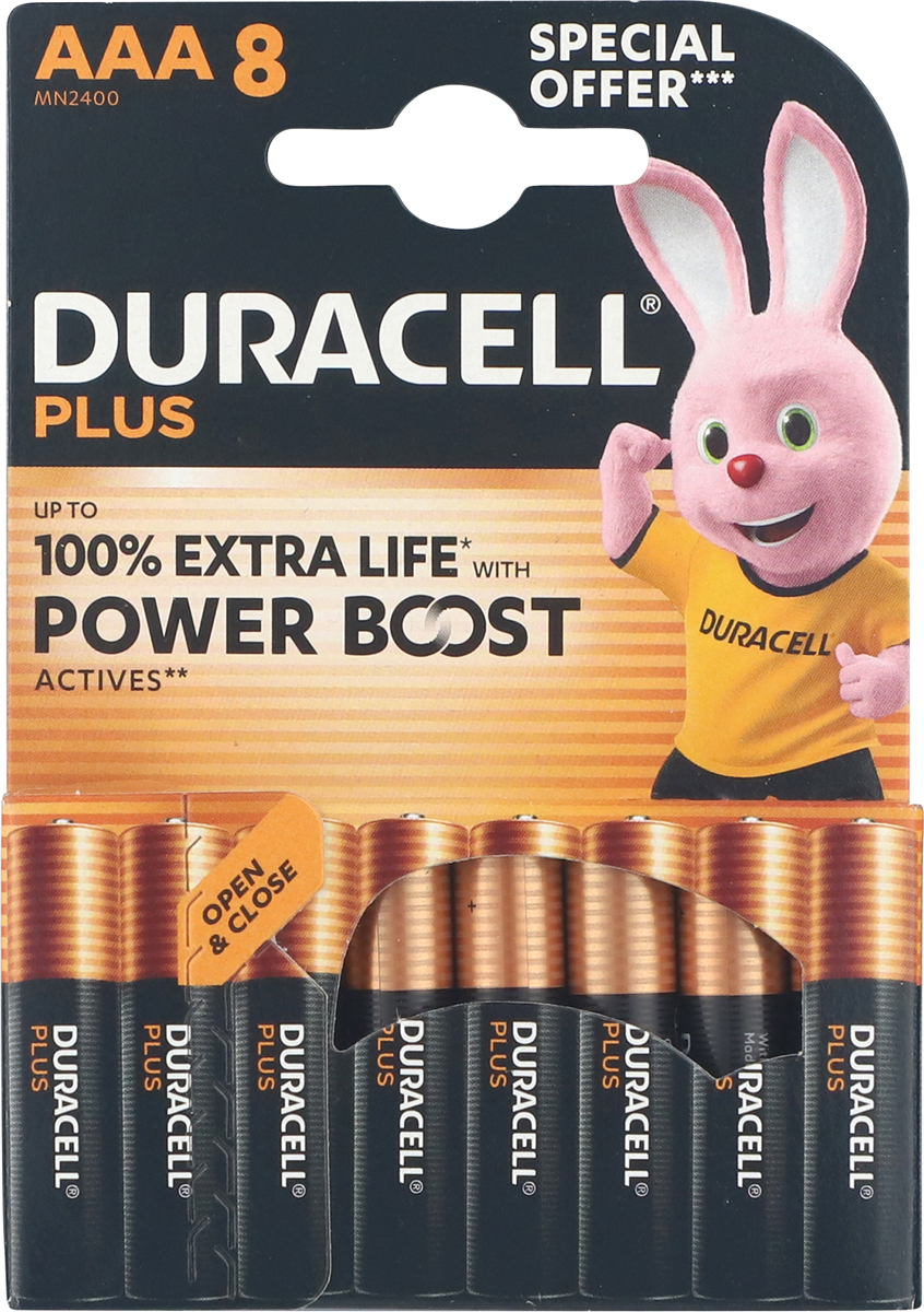 Duracell AAA Plus Power 8 stk
