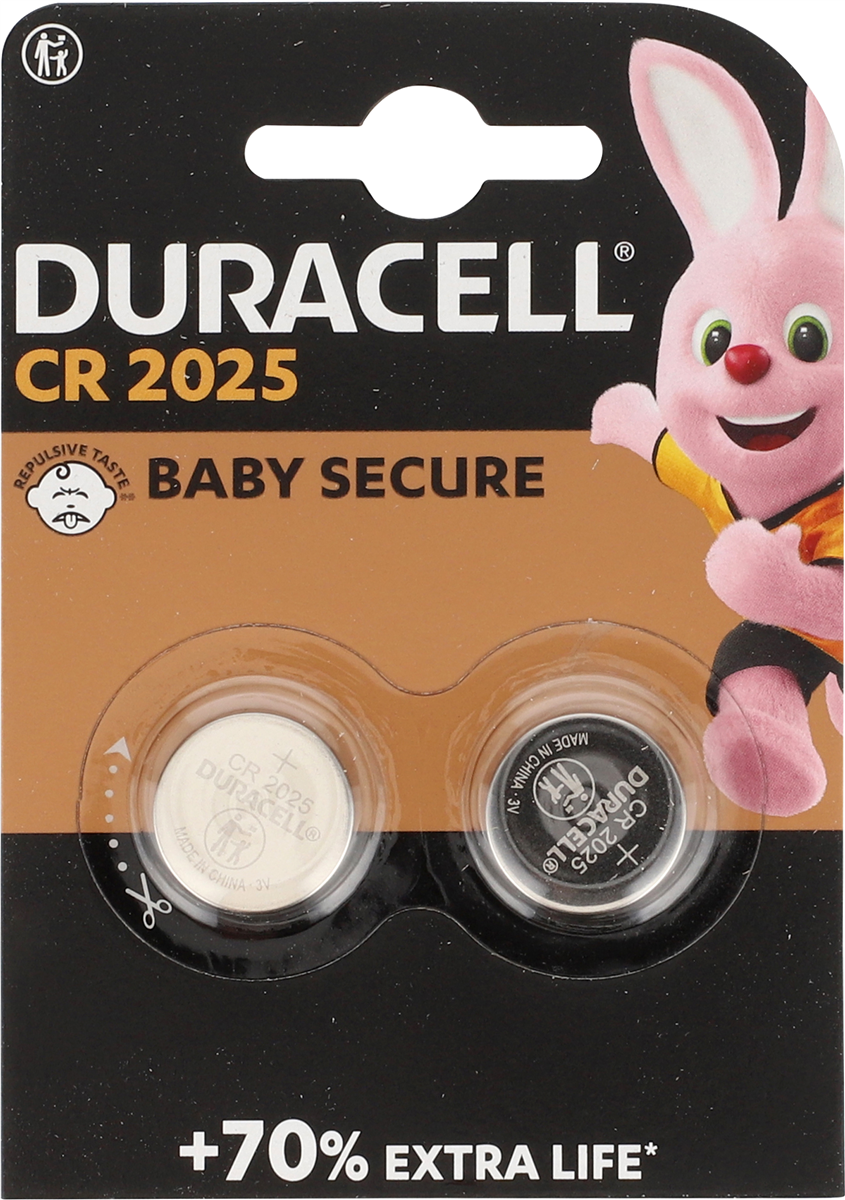 Duracell Electronics CR2025 2 stk