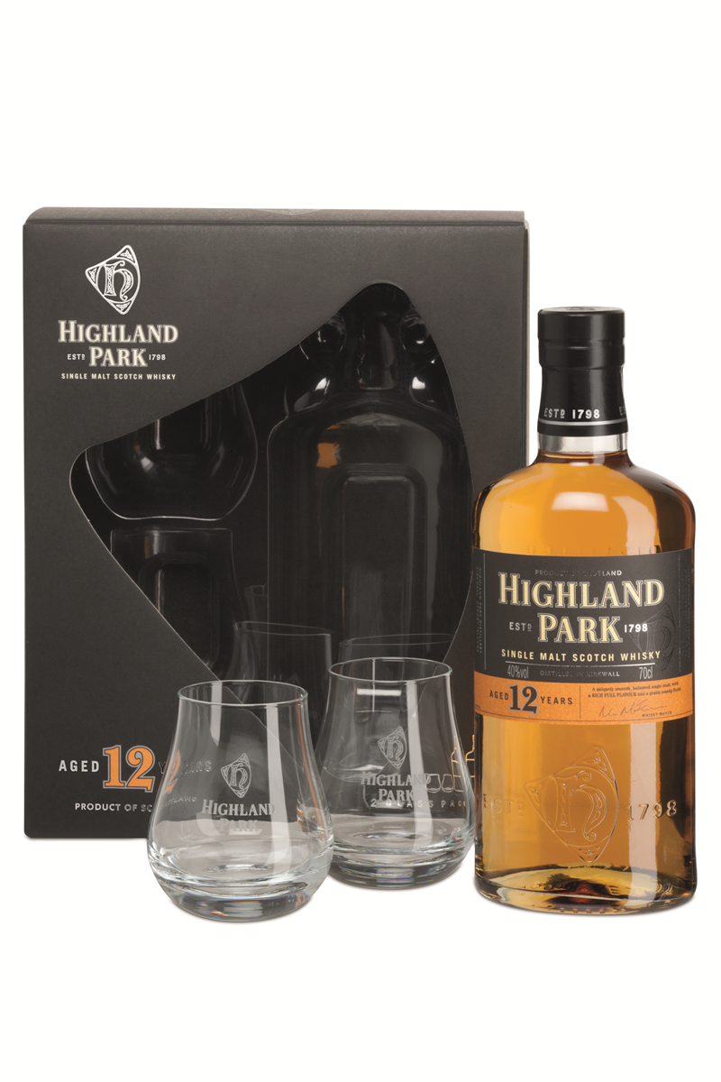 Highland Park 12Y m/2 glas 700 ml